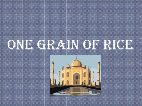 One grain of rice