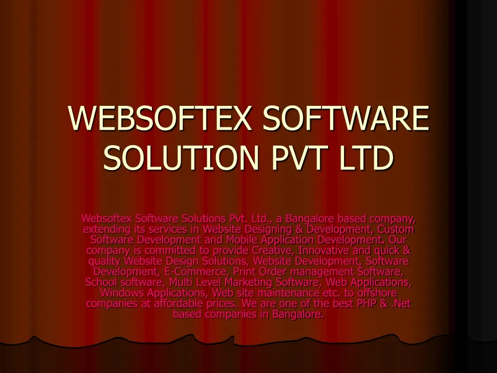websoftex software solution pvt ltd