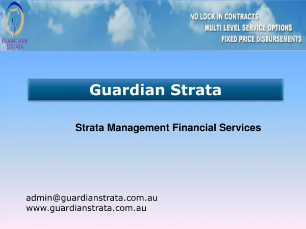 Strata Management Financial Services