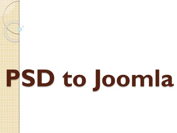 PSD to Joomla
