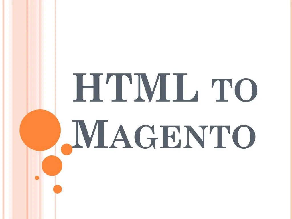 html to magento