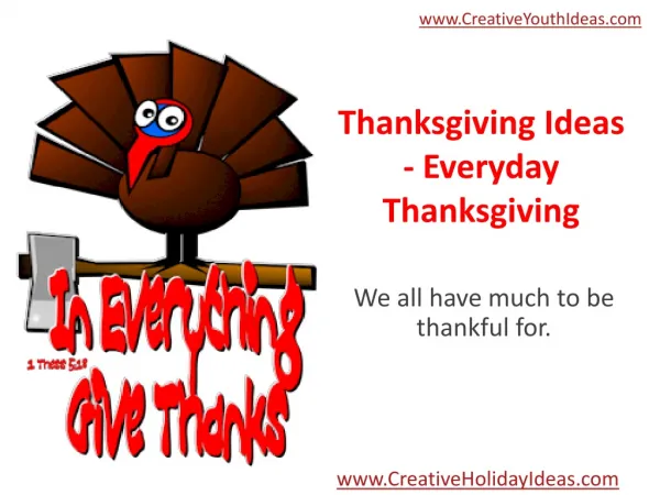 Thanksgiving Ideas - Everyday Thanksgiving