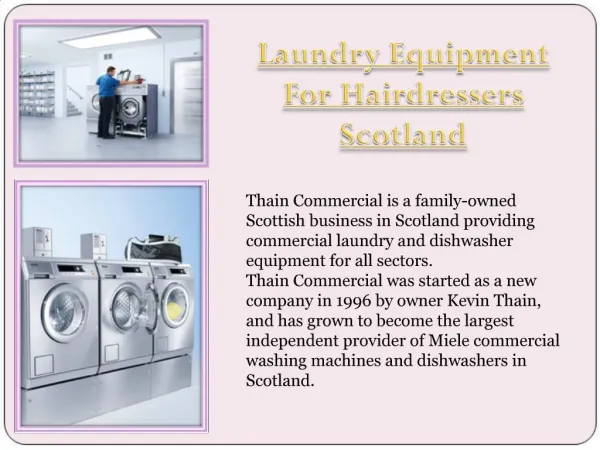 Laundry Equipment For Hairdressers