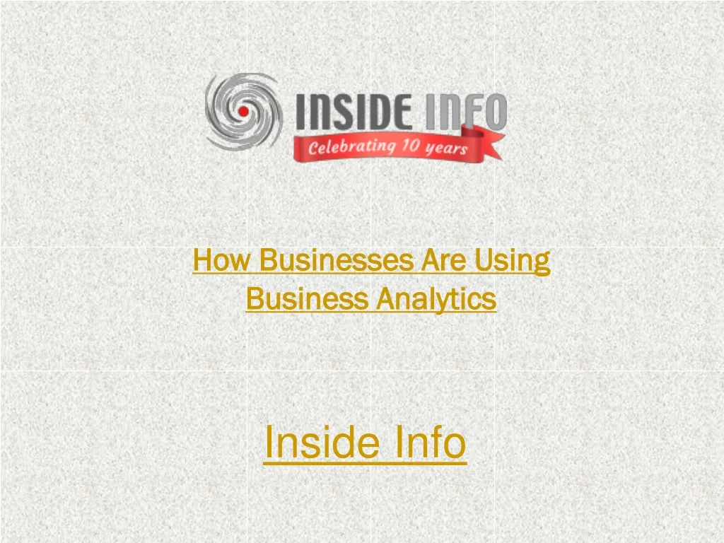 how businesses are using business analytics