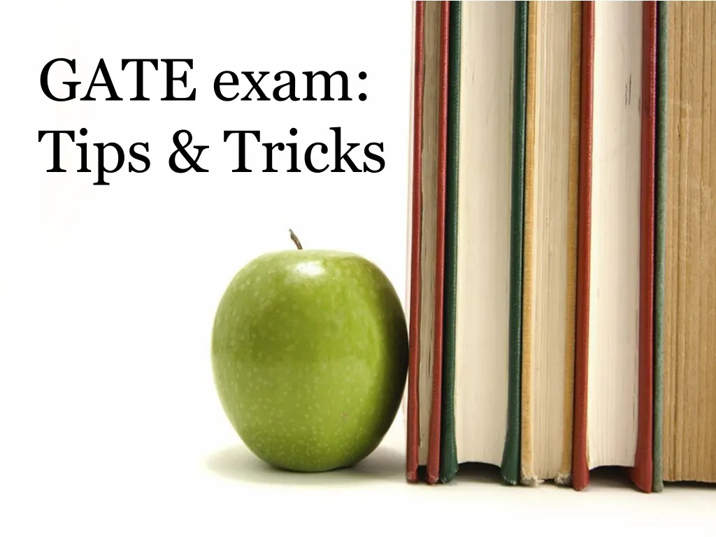 gate exam tips tricks