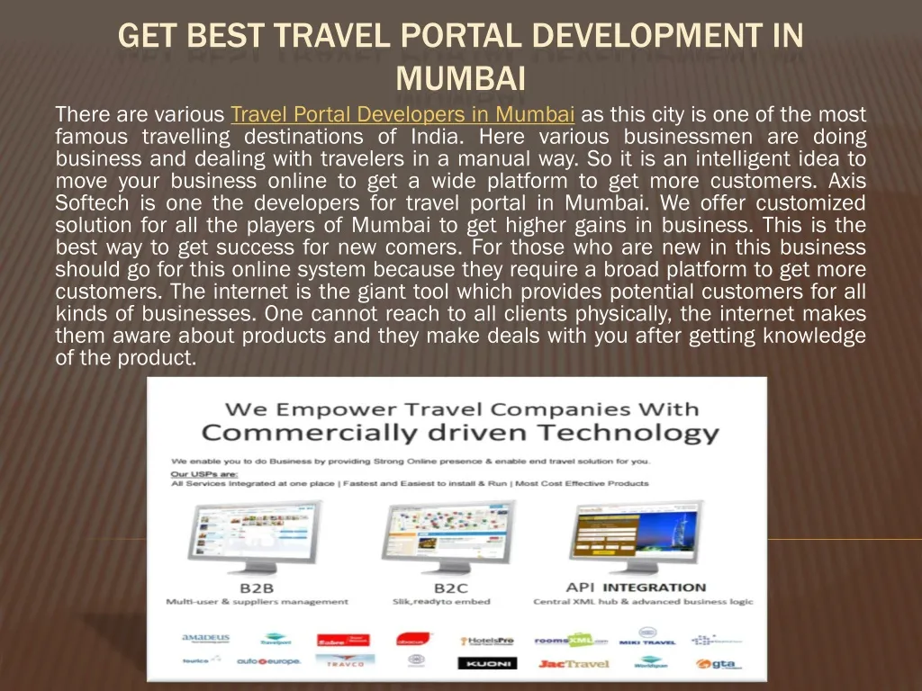 get best travel portal development in mumbai