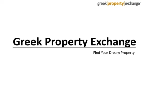 Properties in Greece