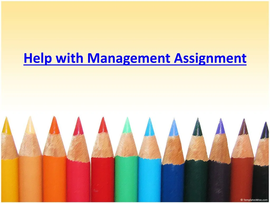 help with management assignment