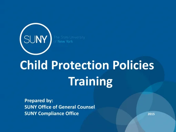 Child Protection Policies Training