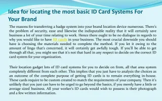 ID Card Printer Details - slide 1