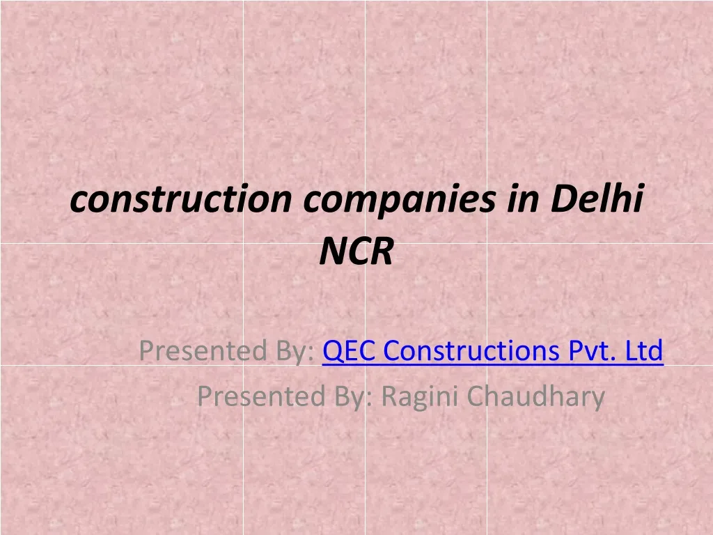 construction companies in delhi ncr
