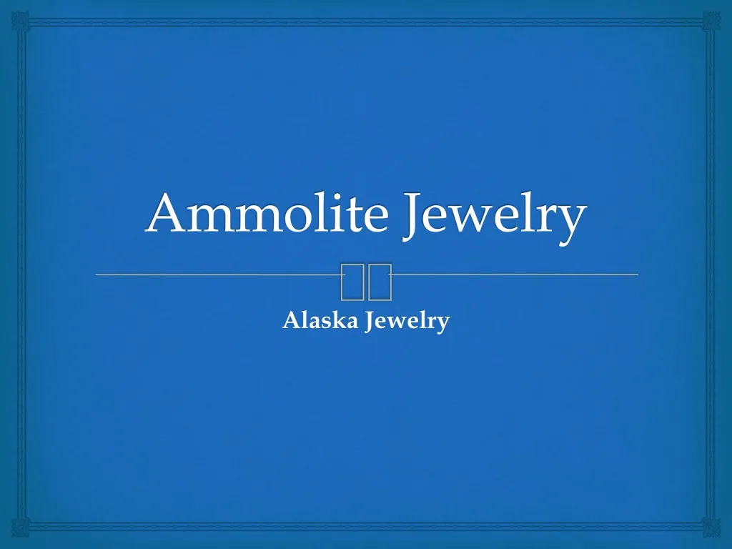 ammolite jewelry