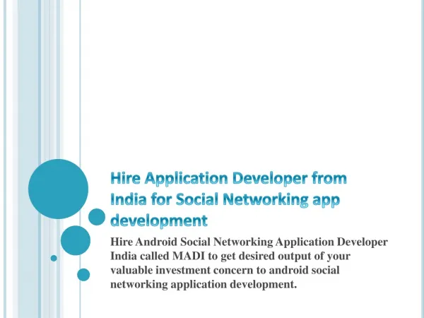 Get industry best Android Social Network Apps Development