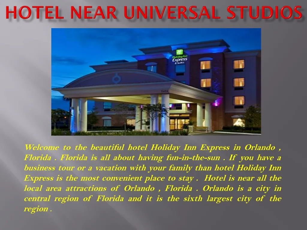 hotel near universal studios