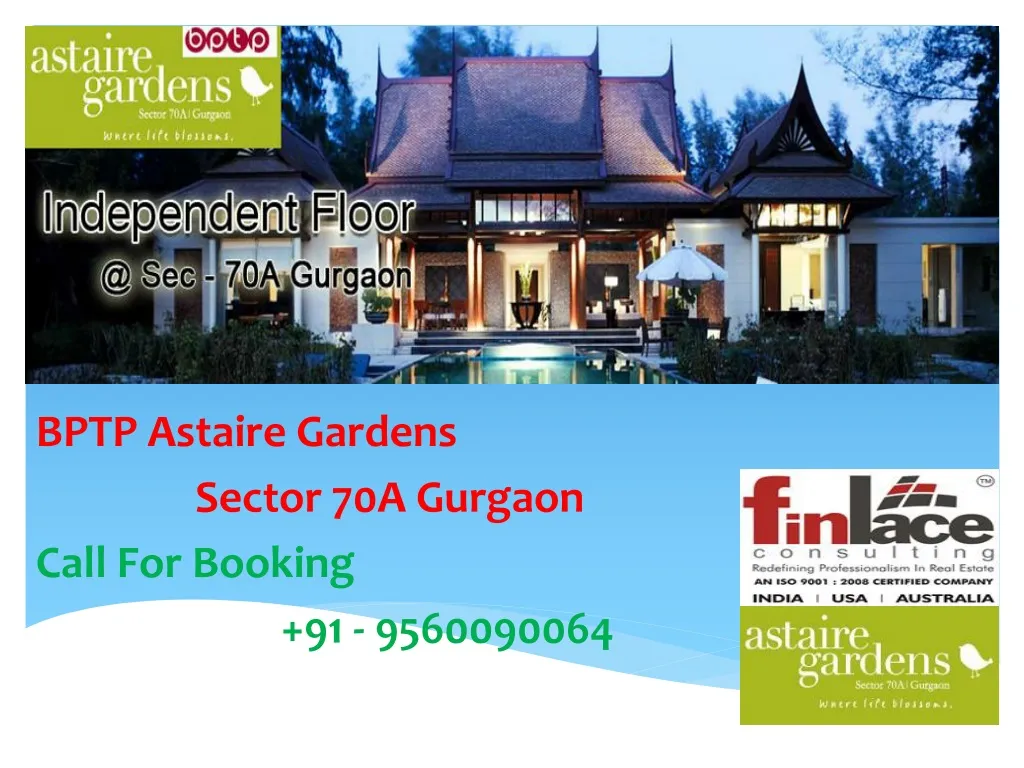 bptp astaire gardens sector 70a gurgaon call for booking 91 9560090064