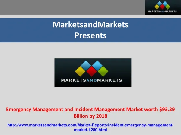 Emergency Management and Incident Management Market