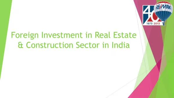 Foreign Investment in Real Estate