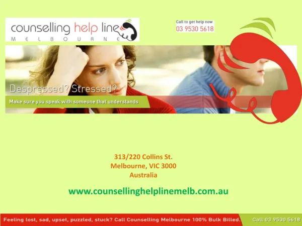 Counselling Help Line Melbourne - Addiction Counselling