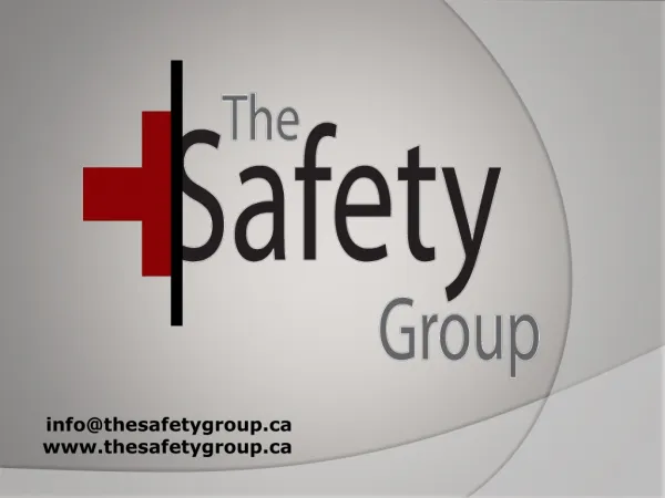 The Safety Group- First Aid Training Overview