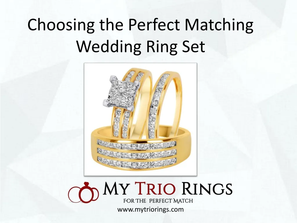 choosing the perfect matching wedding ring set