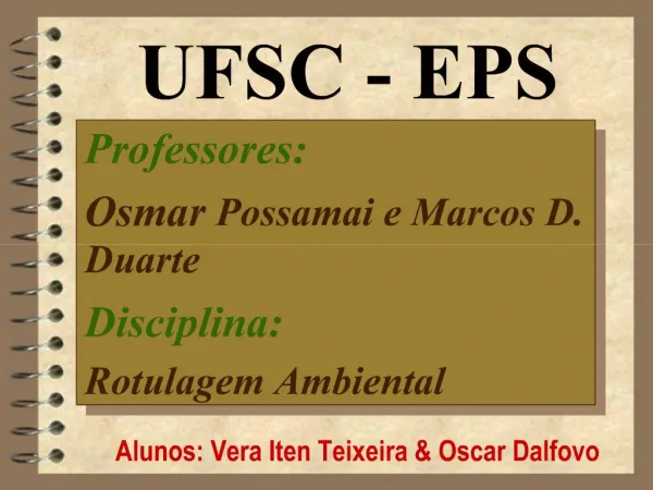 UFSC - EPS