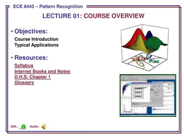 Objectives: Course Introduction Typical Applications Resources: