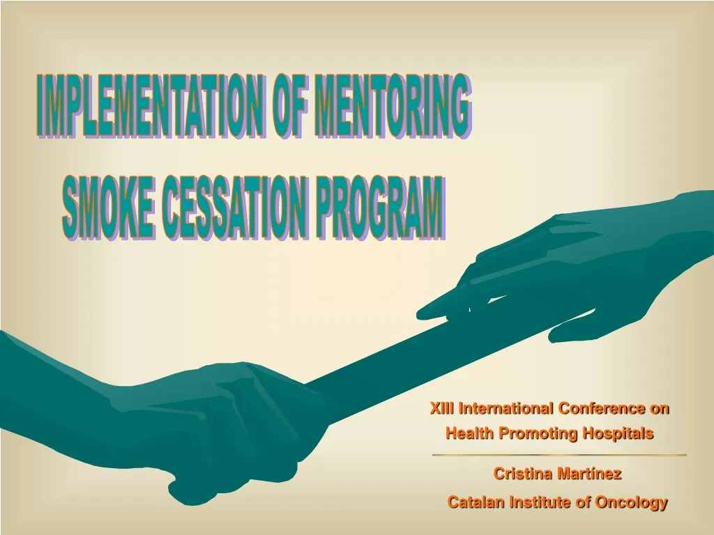 implementation of mentoring smoke cessation