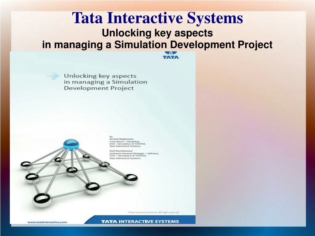 tata interactive systems unlocking key aspects in managing a simulation development project