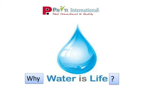 Know Why Water Is Called As Life?