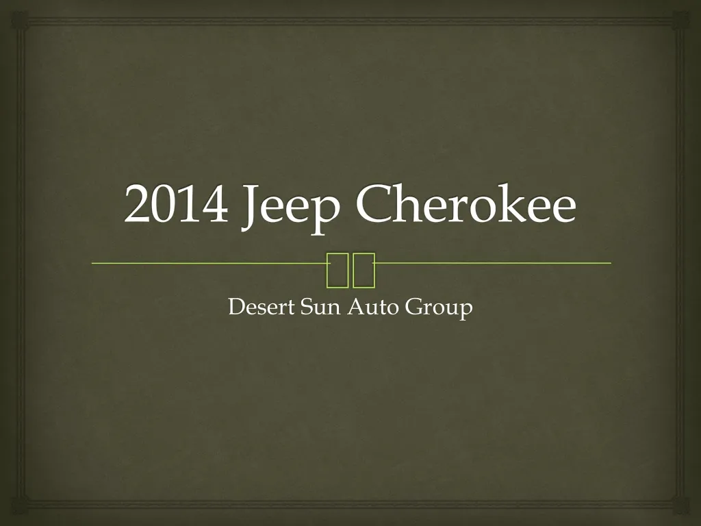 2014 jeep cherokee