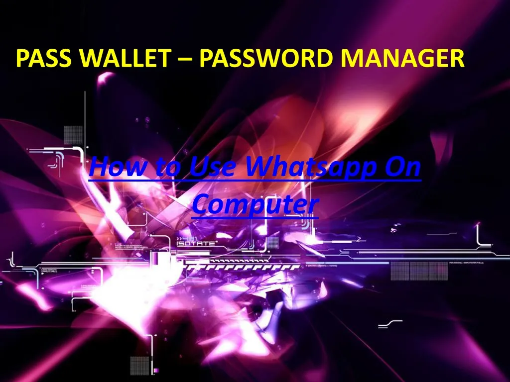 pass wallet password manager