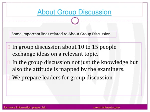 All you wanted to know about group discussio