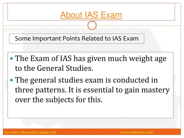 We keep you updated about IAS exam