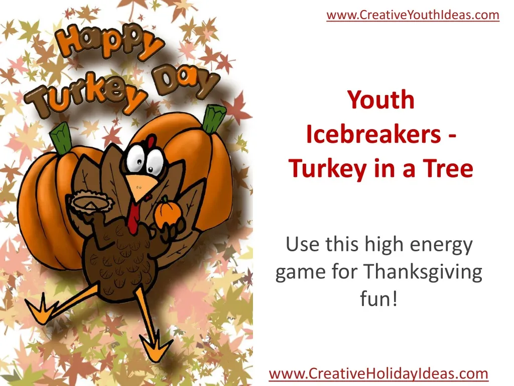 youth icebreakers turkey in a tree
