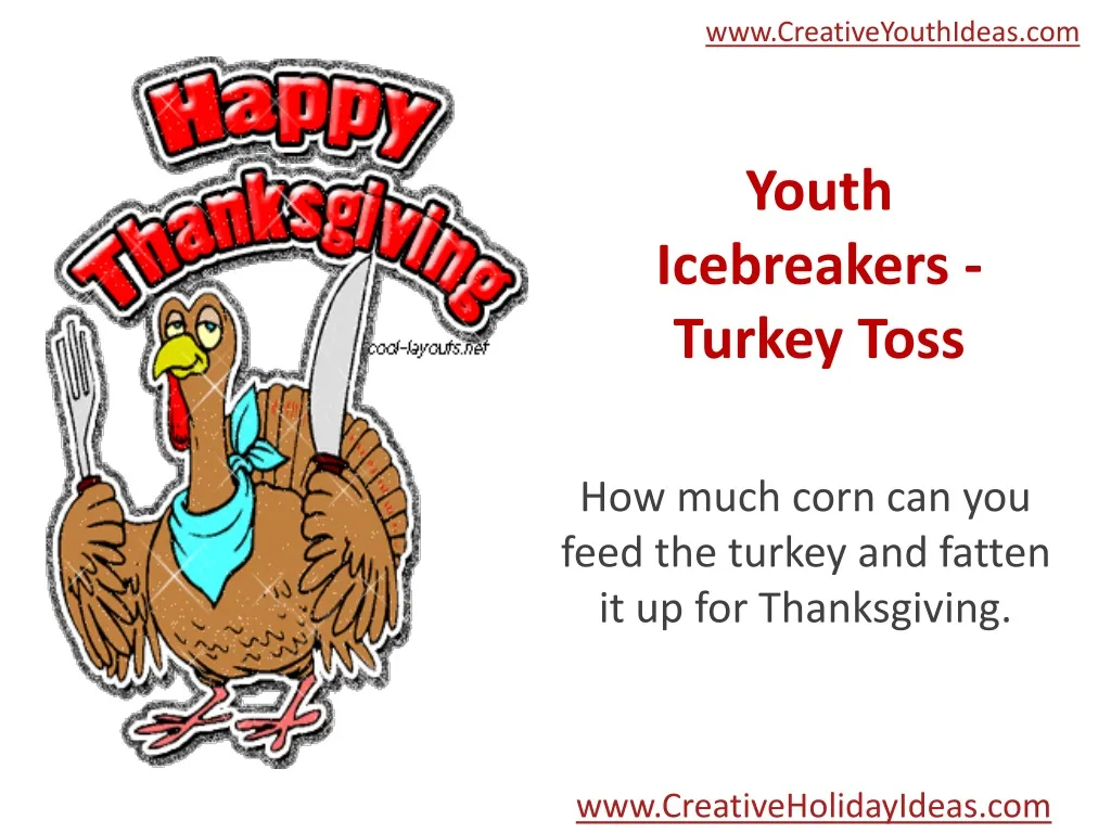 youth icebreakers turkey toss