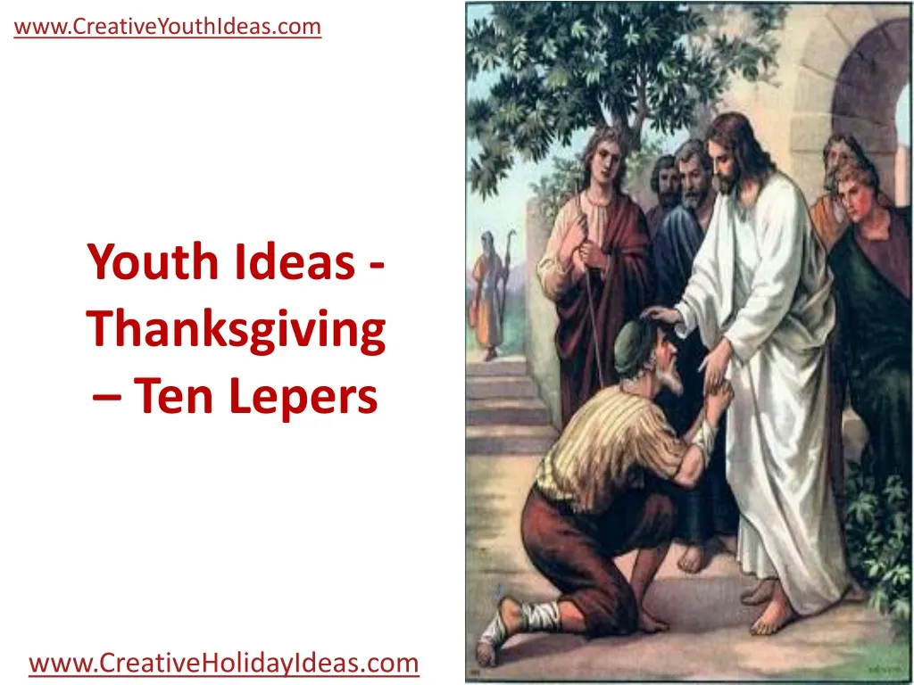 youth ideas thanksgiving ten lepers