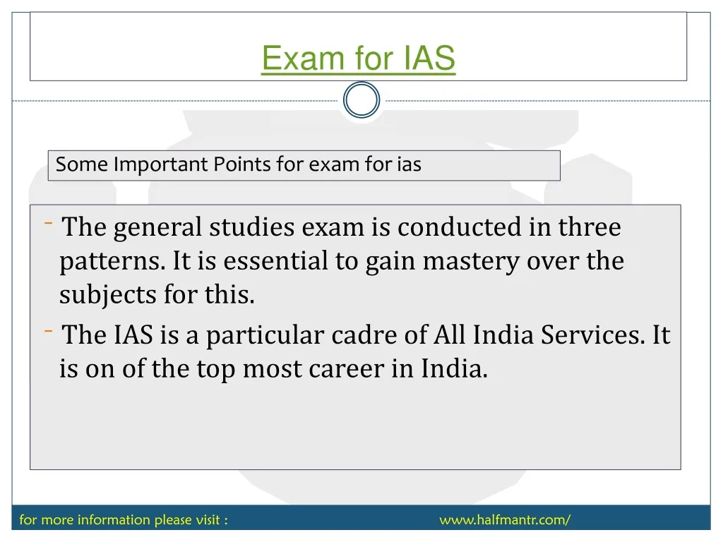 exam for ias