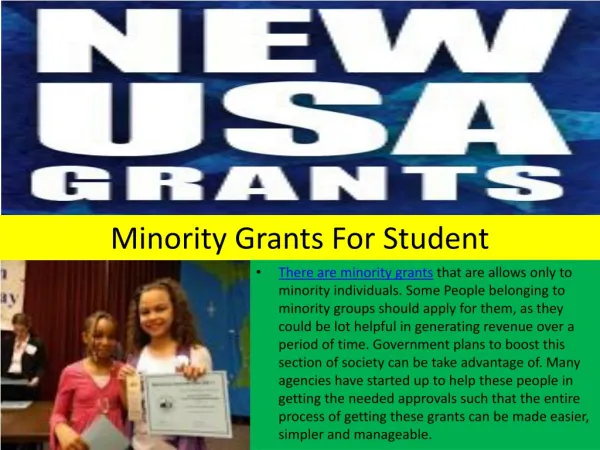 Minority Grants For Student