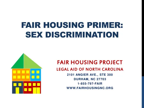 fair housing primer sex discrimination
