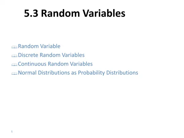 5 3 random variables