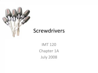 Screwdrivers - slide 1