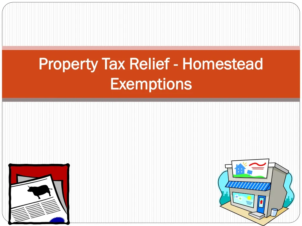 property tax relief homestead exemptions