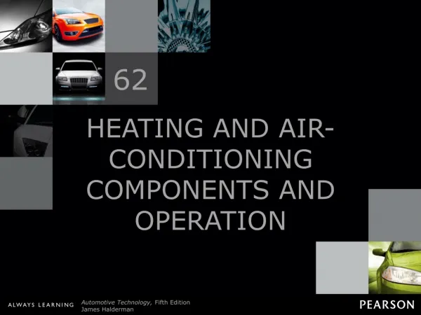 HEATING AND AIR-CONDITIONING COMPONENTS AND OPERATION