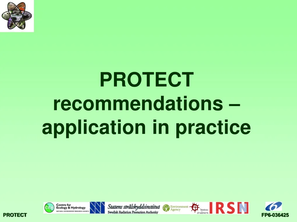 protect recommendations application in practice