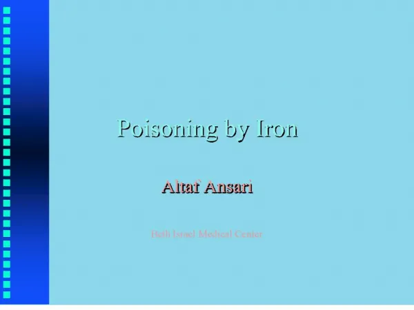 poisoning by iron