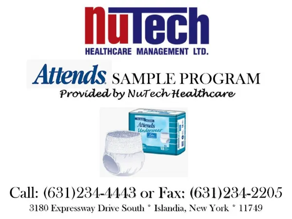 attends sample program provided by nutech healthcare