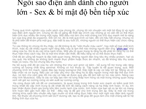 ng i sao i n nh d nh cho ng i l n sex b m t b n ti p x c