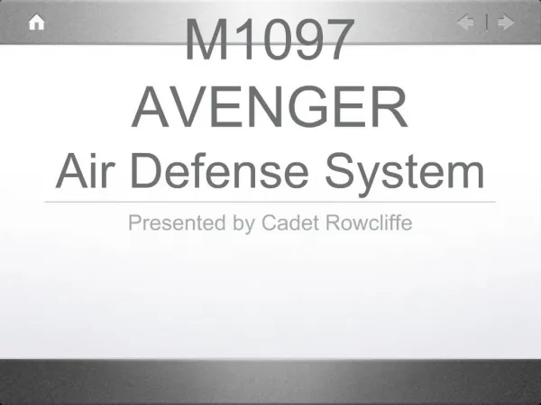 M1097 AVENGER Air Defense System