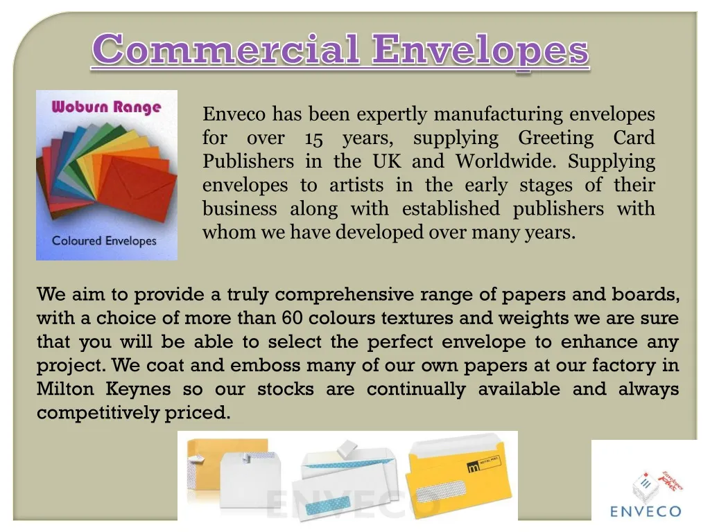commercial envelopes