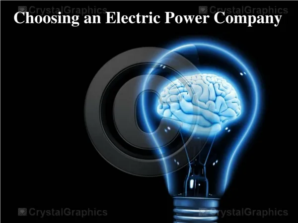 Choosing an Electric Power Company